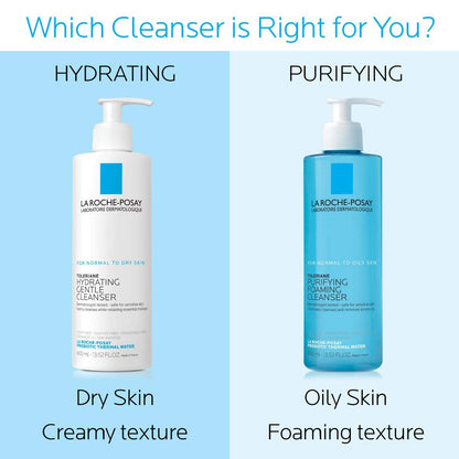 La Roche-Posay Toleriane Purifying Foaming Facial Cleanser, Niacinamide + Ceramides + Prebiotic Thermal Water, Oil Free Face Wash for Oily Skin, Pore Cleanser Safe for Sensitive Skin, Soap Free