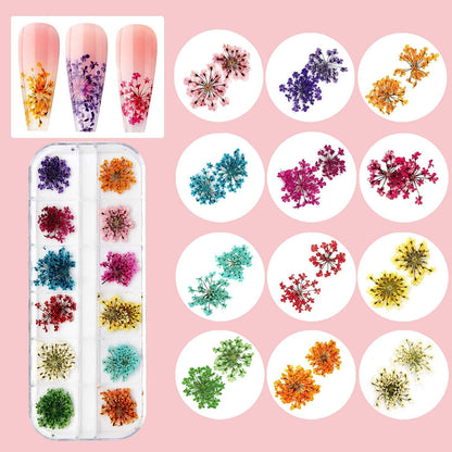 Makartt Nail Decoration Set, 4 Boxes Glitter Sequins &amp; Rhinestones for Spring, Summer, Nail Art, DIY Nail Decoration Accessories Kit
