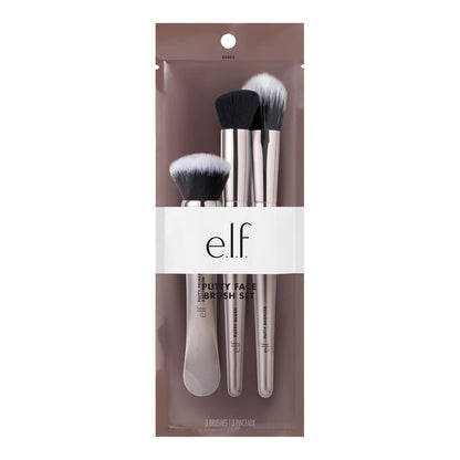 E.L.F. Putty Tools Trio, Set of 3 Face Makeup Brushes for Putty Products, Helps You Easily Blend Putty Primer, Blush &amp; Bronzer, Vegan &amp; Cruelty-Free