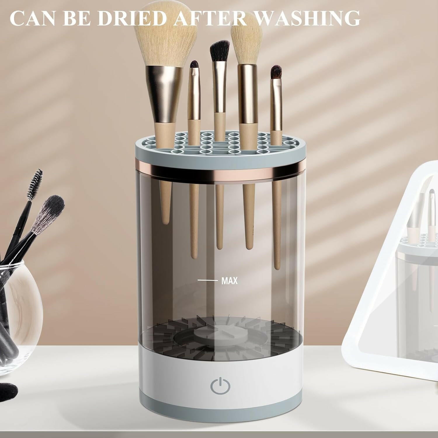 Electric Makeup Brush Cleaner Set - Automatic Spin &amp; Clean - Glow Pure