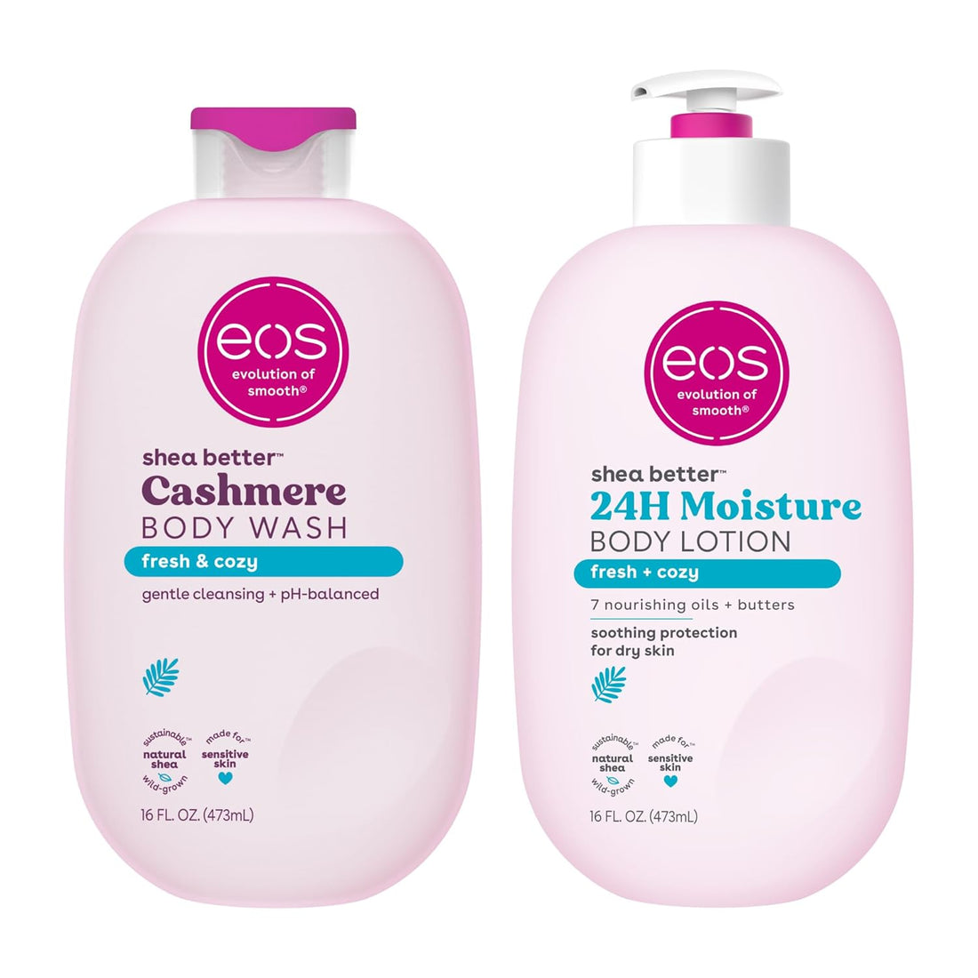 Eos Shea Better Body Lotion+ Body Wash, Fresh &amp; Cozy