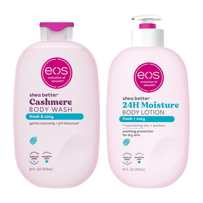 Eos Shea Better Body Lotion+ Body Wash, Fresh &amp; Cozy