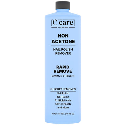 100% Pure Acetone Nail Polish Remover | Professional Quality | Easy to Use | Rapidly Removes Natural, Gel, Acrylic, Shellac, and Glitter Nails | 8 Fl Oz