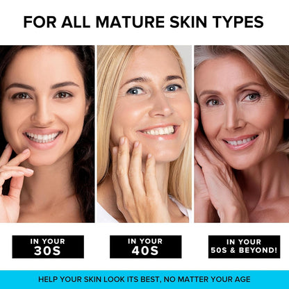 Simplyvital Collagen, Retinol &amp; Hyaluronic Acid Cream - Anti-Aging Face Moisturizer for Face, Neck &amp; Décolleté - Made in USA, Daily Moisturizer Face Cream - 1.7 Fl.Oz.