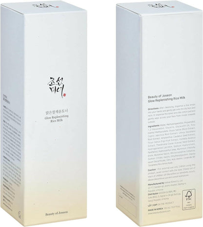 Glow Replenishing Rice Facial Sebum Toner for Oily Combination Acne Skin Korean Moisturizing Skin Balance Care 150Ml, 5.07 Fl.Oz - Glow Pure