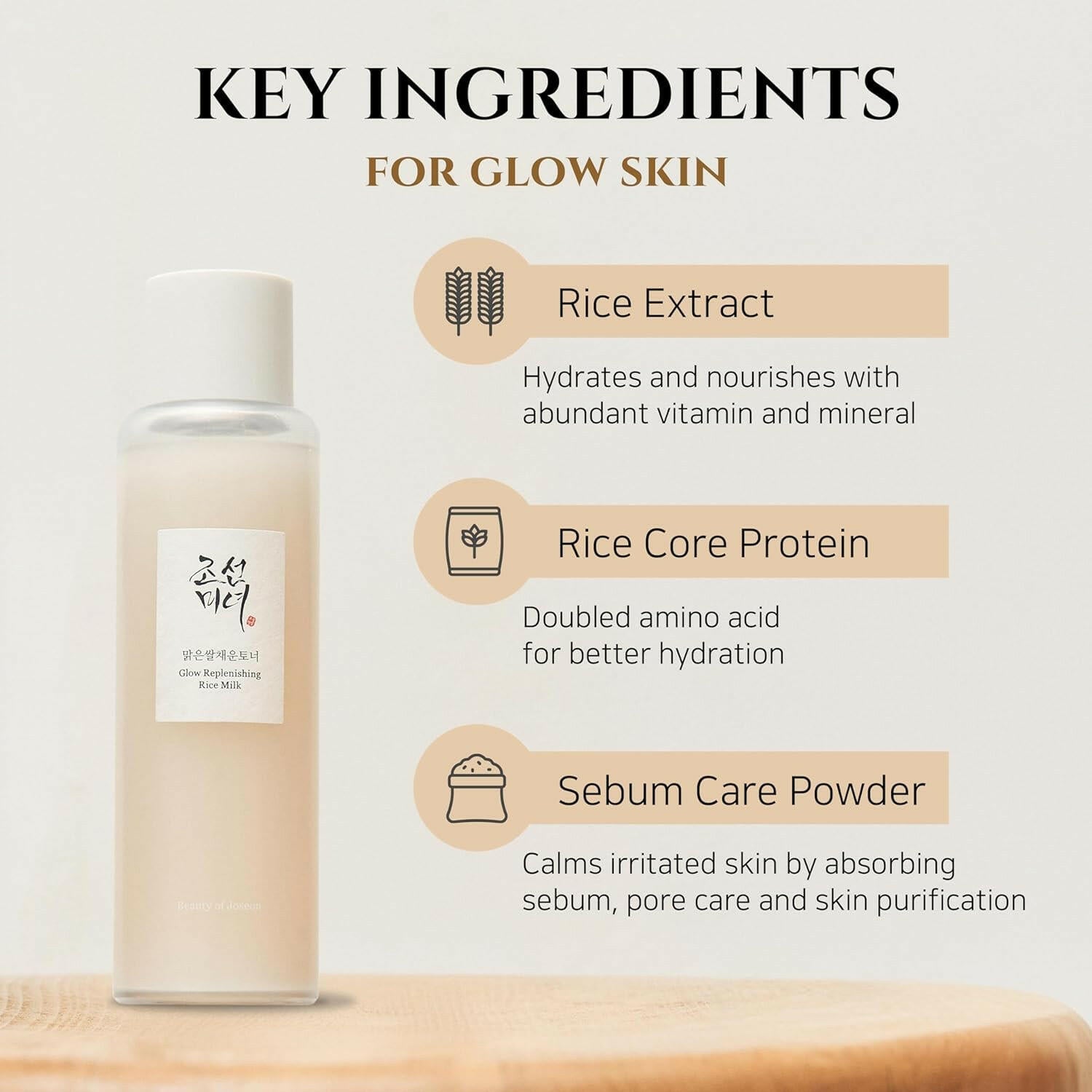 Glow Replenishing Rice Facial Sebum Toner for Oily Combination Acne Skin Korean Moisturizing Skin Balance Care 150Ml, 5.07 Fl.Oz - Glow Pure