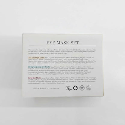 Gold &amp; Rose Eye Patches - 30 Pairs - Glow Pure