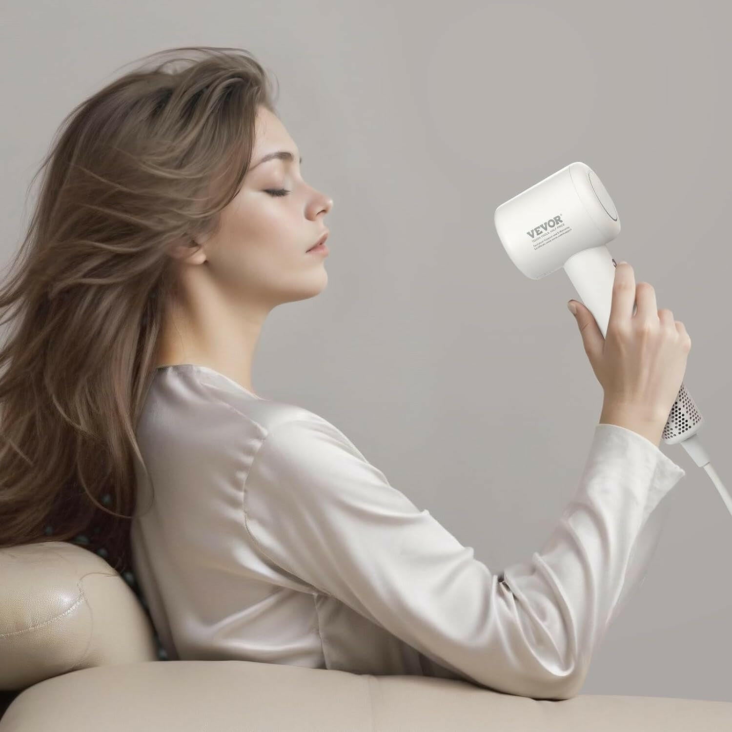 High - Speed Hair Dryer: 200 Million Ions, 102,000RPM Motor - Glow Pure