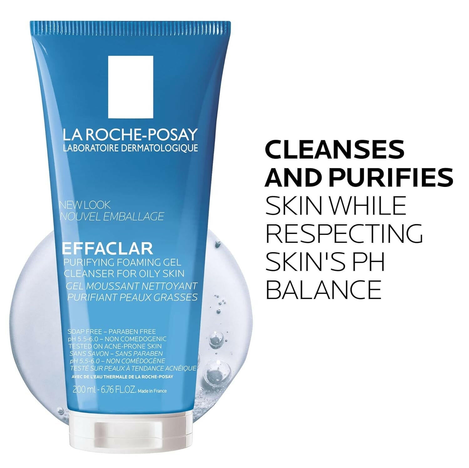 LA ROCHE POSAY Effaclaroily Skingeltubefacepurifyingfoaming Gel - Glow Pure