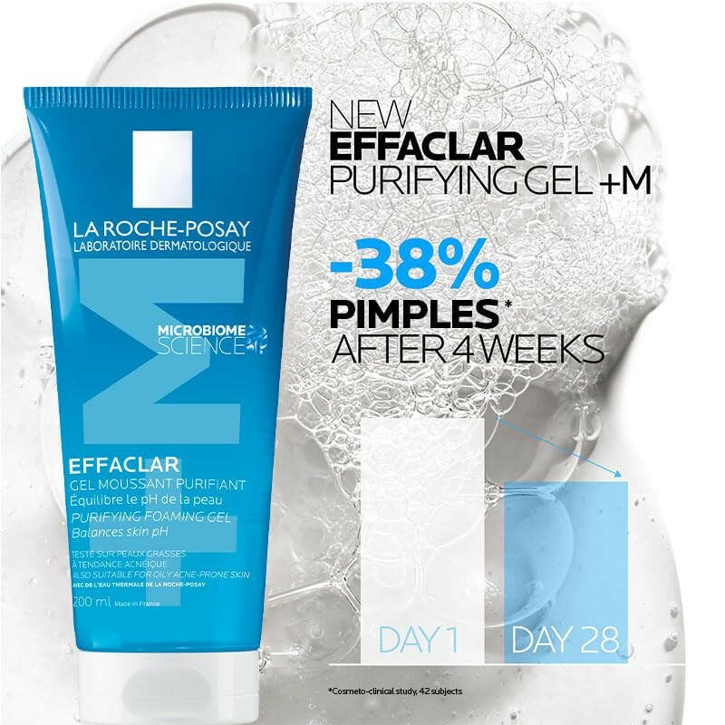 LA ROCHE POSAY Effaclaroily Skingeltubefacepurifyingfoaming Gel - Glow Pure