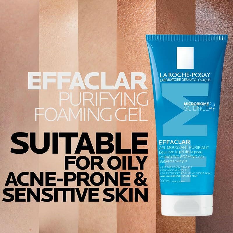 LA ROCHE POSAY Effaclaroily Skingeltubefacepurifyingfoaming Gel - Glow Pure