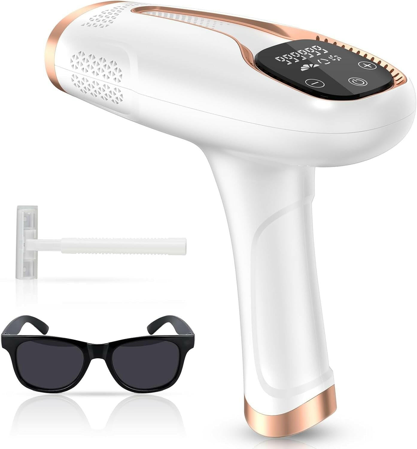 Laser Hair Removal for Women and Men, IPL Hair Removal 999,999 Flashes Permanent Hair Removal Device for Facial Facial Legs Arms Bikini Line Whole Body Use At - Home - Glow Pure