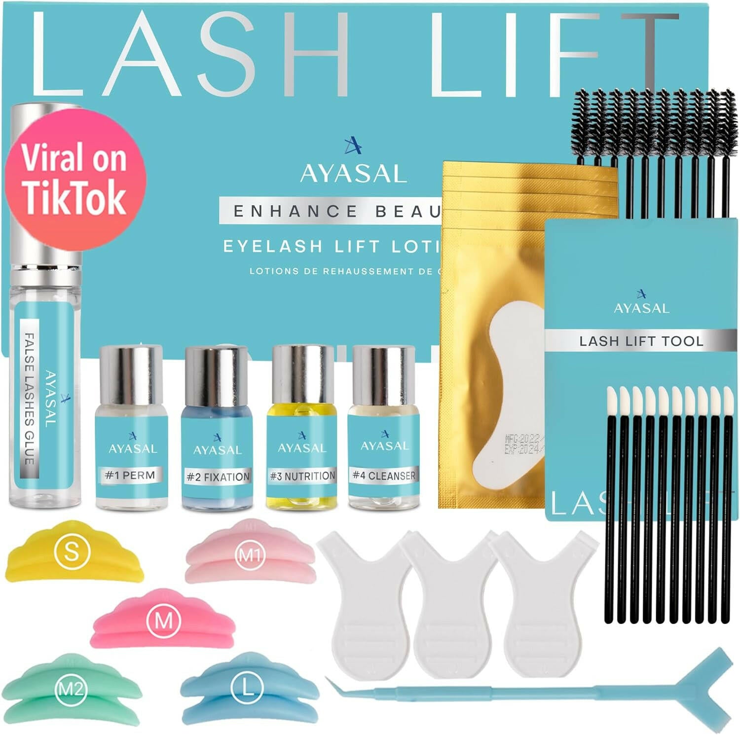 Lash Lift Kit: Professional Perm for Salon - Quality Results - Glow Pure