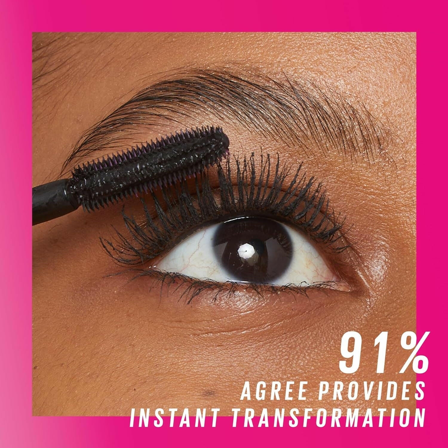 Lash Sensational Firework Washable Mascara, Lengthening &amp; Volumizing Mascara for up to 24HR Wear, Blackest Black, 1 Count - Glow Pure