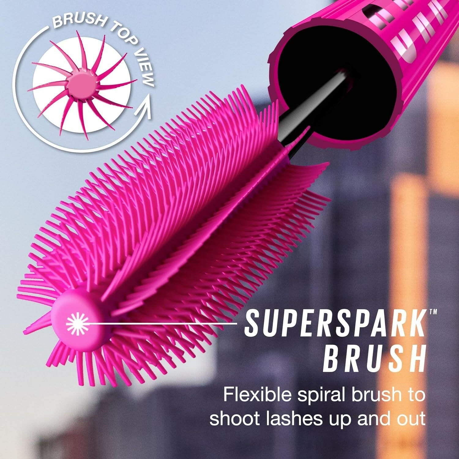 Lash Sensational Firework Washable Mascara, Lengthening &amp; Volumizing Mascara for up to 24HR Wear, Blackest Black, 1 Count - Glow Pure