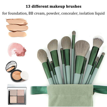 Makeup Brushes 22 Pcs Makeup Kit,Foundation Brush Eyeshadow Brush Make up Brushes Set (Green, 22 Piece Set) - Glow Pure