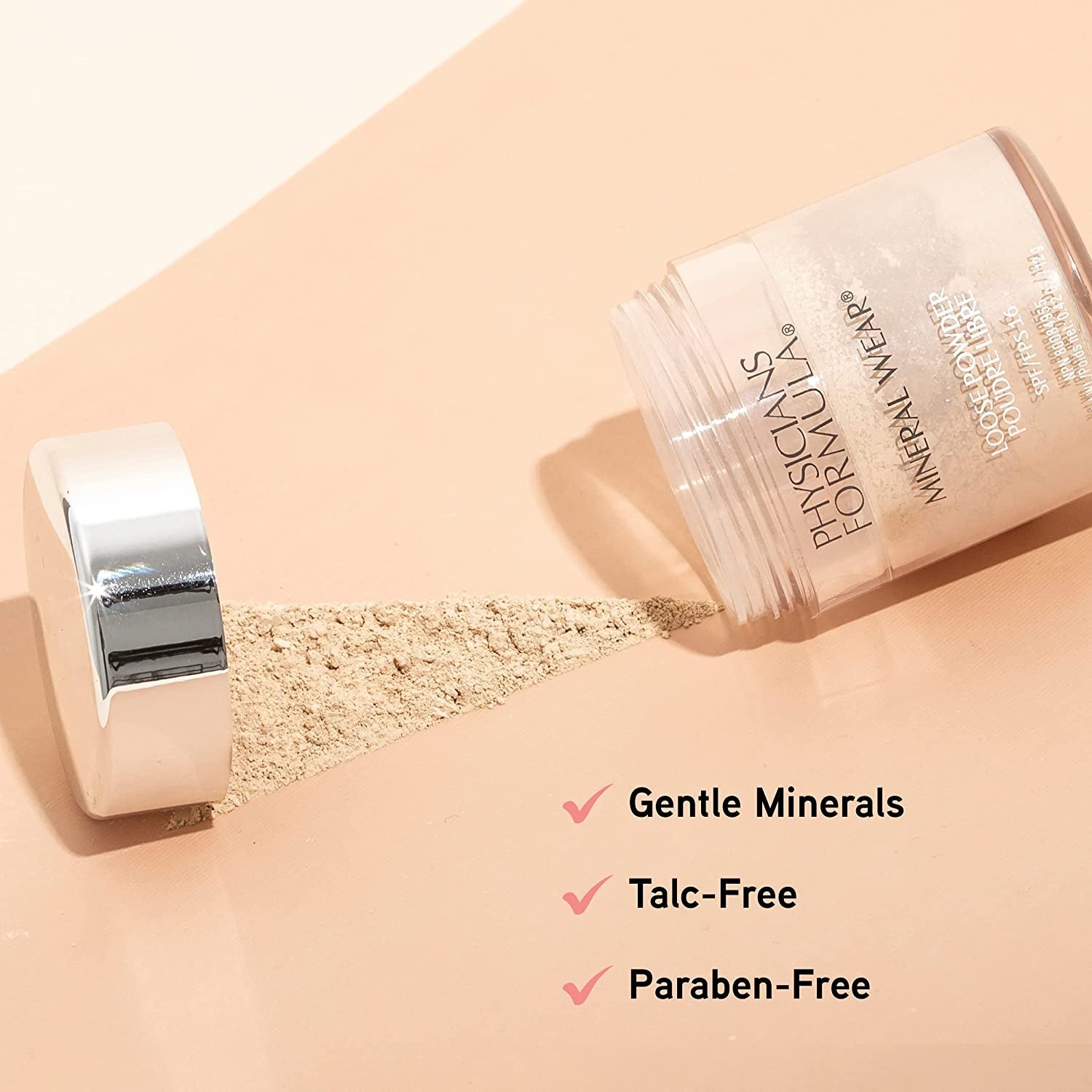 Mineral Wear Talc-Free Loose Powder Creamy Natural, Dermatologist Tested, Clinically Tested - HealthFulBeautyLife