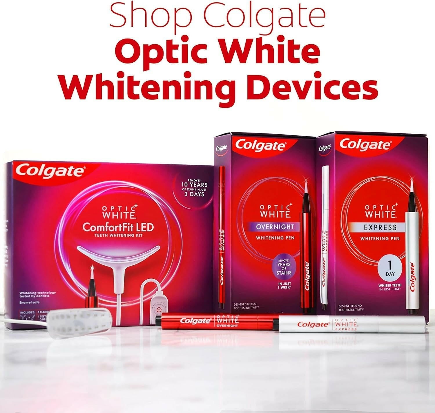 Optic White Overnight Teeth Whitening Pen, Teeth Stain Remover to Whiten Teeth, 35 Nightly Treatments - Glow Pure