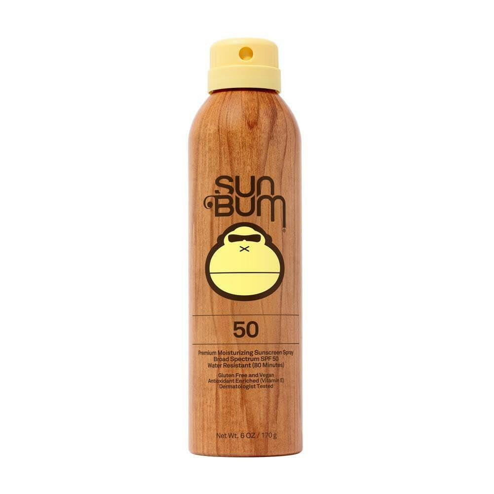 Original SPF 50 Sunscreen Spray |Vegan and Hawaii 104 Reef Act Compliant (Octinoxate &amp; Oxybenzone Free) Broad Spectrum Moisturizing UVA/UVB Sunscreen with Vitamin E | 6 Oz - Glow Pure