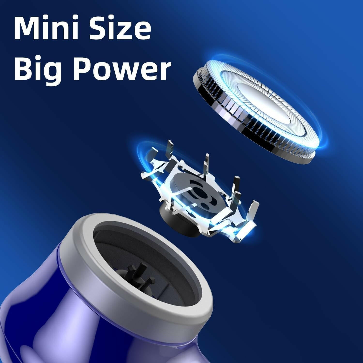 Pocket Size Mini Electric Shaver - Rechargeable 1Pack - Glow Pure