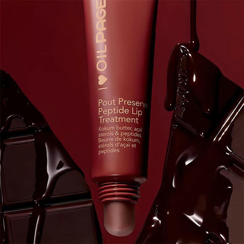 Pout Preserve Hydrating Peptide Lip Treatment,Shiny Lip Stain Tint,Long Lasting Lip Gloss Plumping Lip Oil - Glow Pure