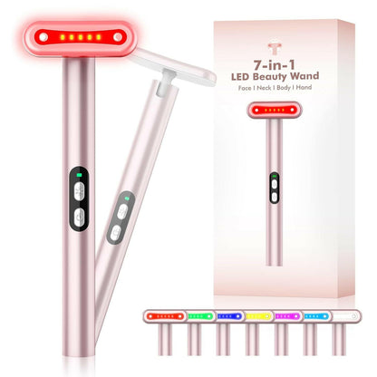 Red - Light - Therapy - For - Face, 7 in 1 LED Light Therapy Eye Equipment for Skin Care at Home Red Light Therapy Face Massager Skin Rejuvenation Light - Glow Pure