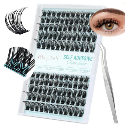 Self Adhesive Lash Clusters 120pc No Glue Needed - Glow Pure