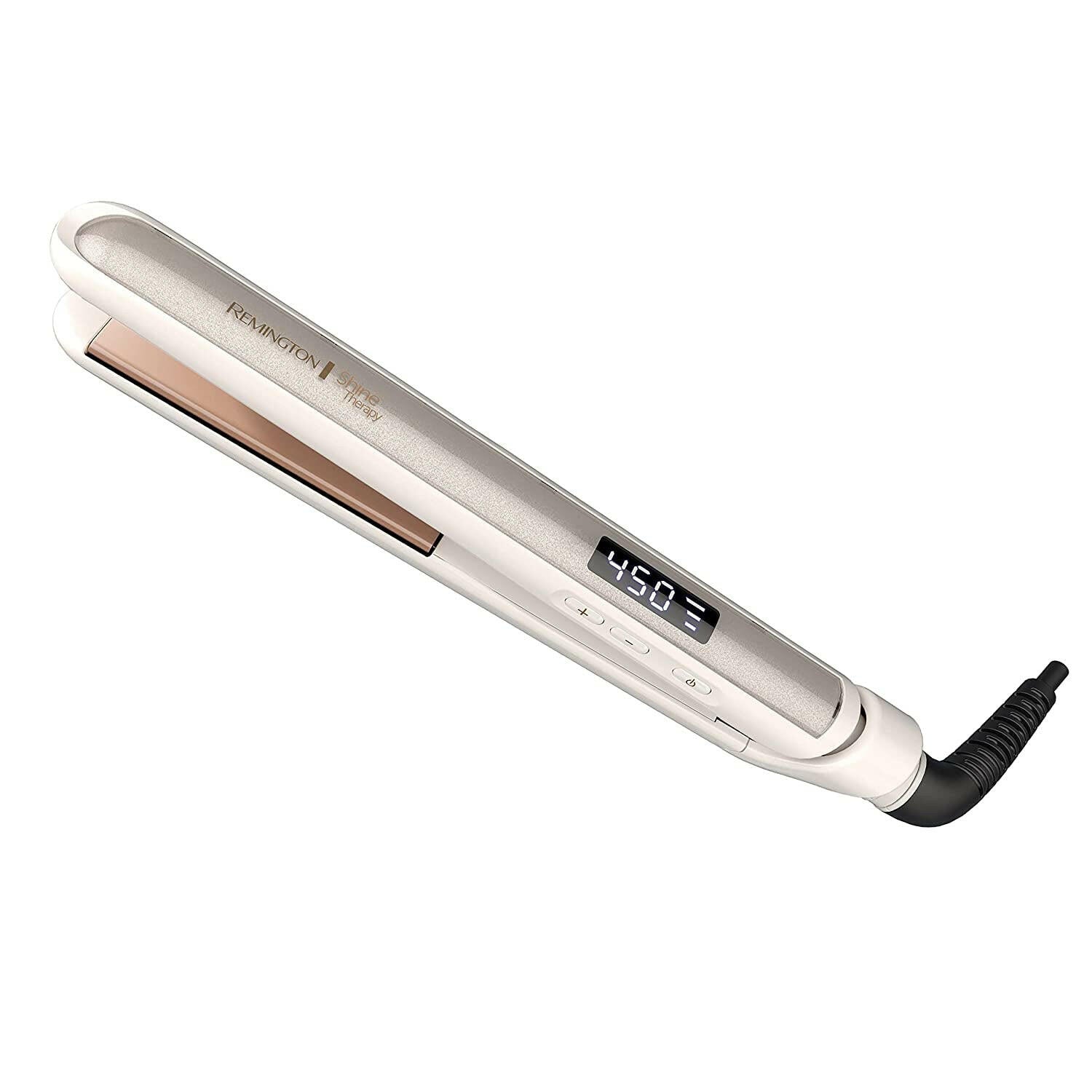 Shine Therapy 1&quot; Flat Iron - Argan &amp; Keratin Infused - Glow Pure