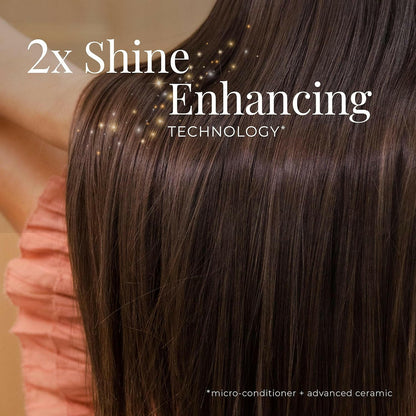 Shine Therapy 1&quot; Flat Iron - Argan &amp; Keratin Infused - Glow Pure