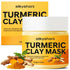 Turmeric Clay Mask (4.23 Oz), Vitamin C Clay Mask with Turmeric, Turmeric Face Mask with Kaolin Clay & Turmeric for Deep Clean, Dull Skin, Skincare Mask for Controlling Oil & Refining Pores - Glow Pure