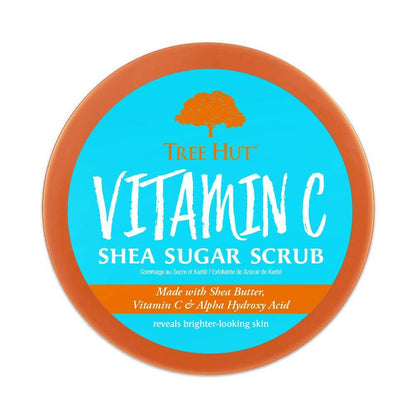 Vitamin C Shea Sugar Scrub, 18 Oz, Ultra Hydrating and Exfoliating Scrub for Nourishing Essential Body Care - Glow Pure